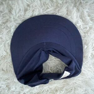 Navy Blue Ruched Sun Visor